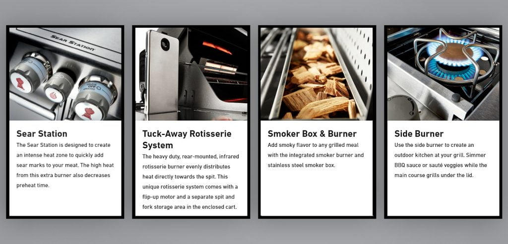 Tangible description of Webber grills features justifying its higher price