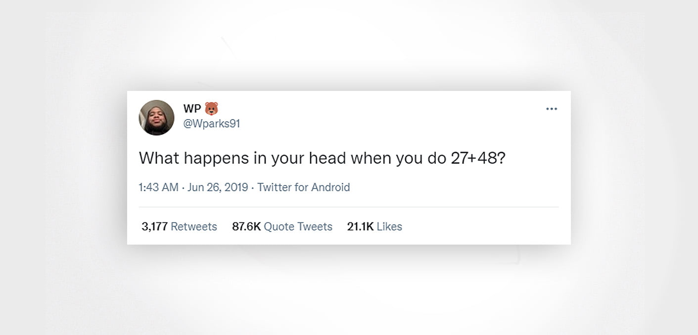 Viral math tweet that broke the internet.