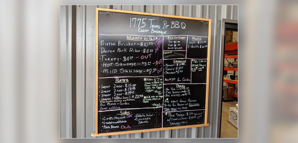 The original menu was busy, and the illegible font made it even more difficult to decipher. It’s no wonder customers were less likely to study it thoroughly and more likely to opt for the no-brainer option – the brisket with low sales margins