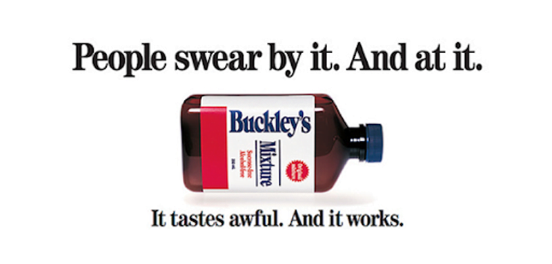 Buckley's syrups banner