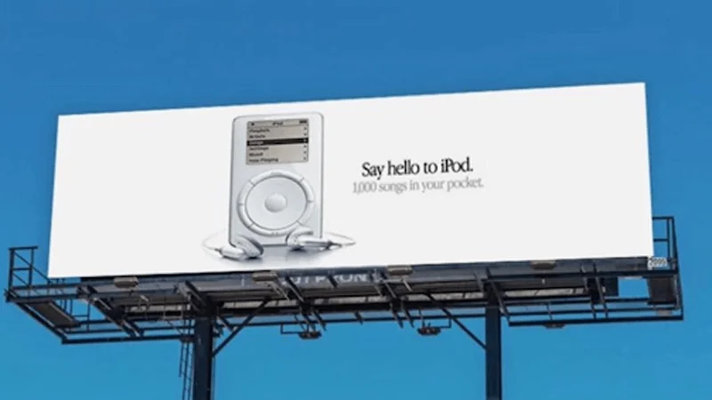 iPod billboard “1000 songs in your pocket”
