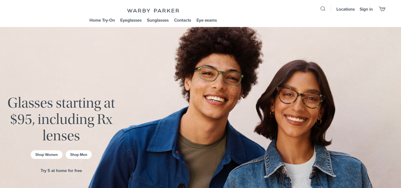 Warby Parker lets you try at home up to 5 glasses, cleverly leveraging the endowment effect.
