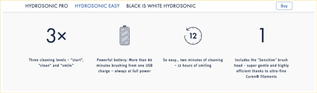 Hydrosonic navigation bar