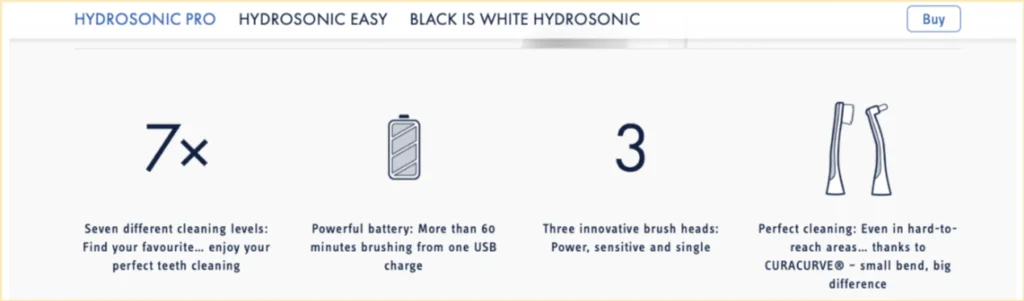 The Hydrosonic Pro is the most superior brush but it doesn’t feature carbon heads.